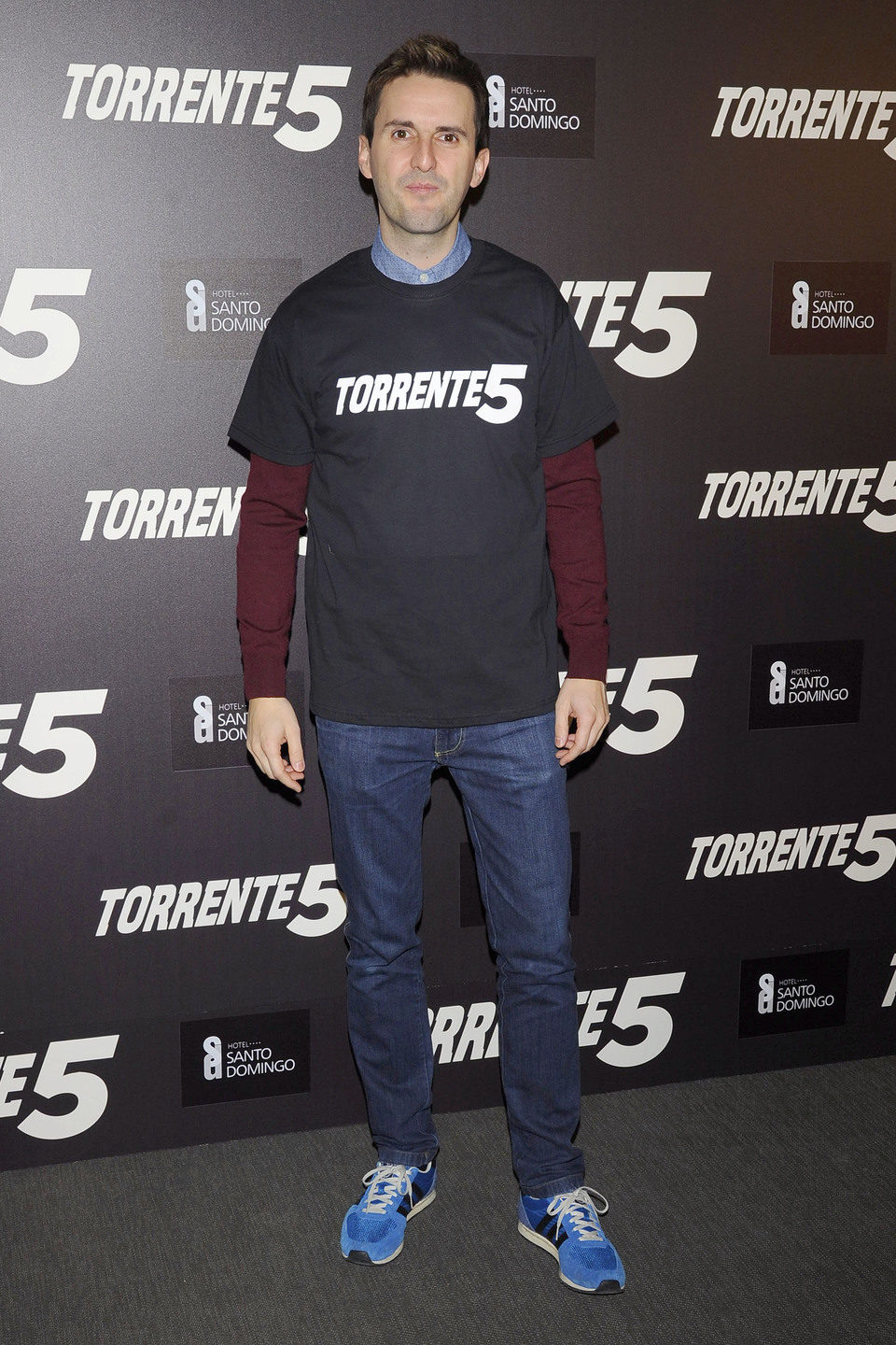 Julián López en la celebración del fin del rodaje de 'Torrente 5'