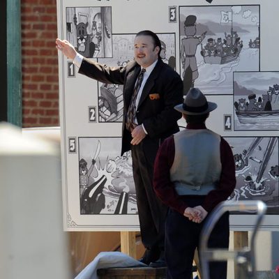 Haley Joel Osment en el rodaje de 'Yoga Hosers'