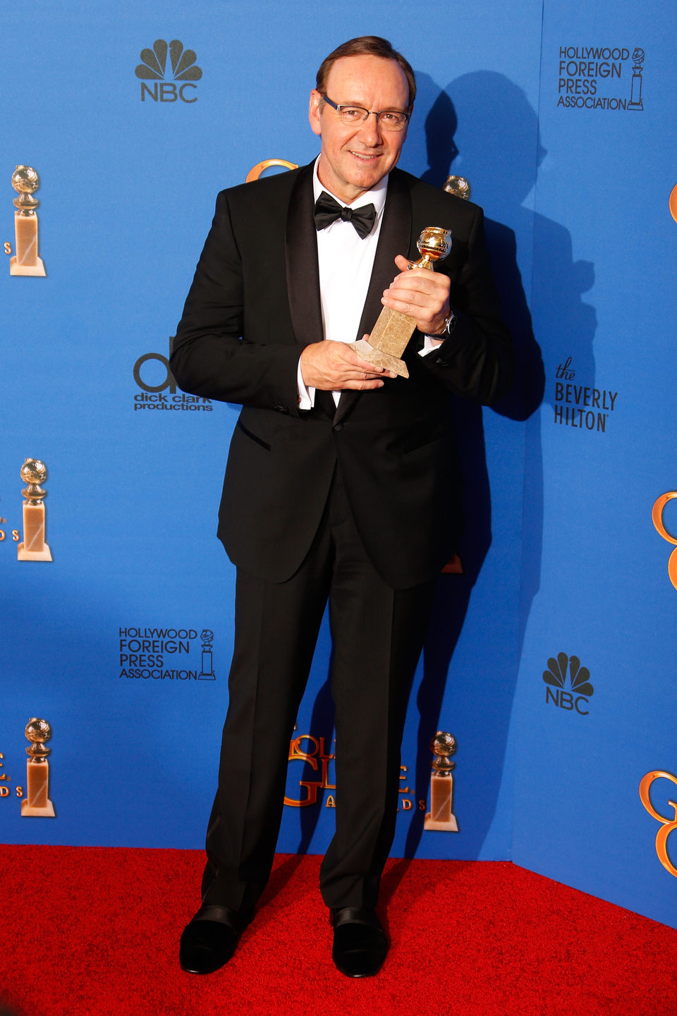 Kevin Spacey, ganador del Globo de Oro 2015 al mejor actor de drama