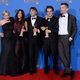 El equipo de 'Boyhood', ganadora del Globo de Oro a la mejor película de drama