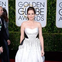 Tina Fey en la alfombra roja de los Globos de Oro 2015