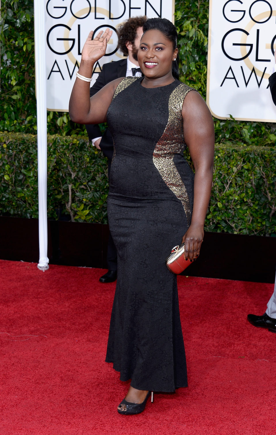 Danielle Brooks en la alfombra roja de los Globos de Oro 2015