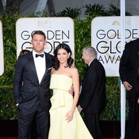 Channing Tatum y Jenna Dewan en la alfombra roja de los Globos de Oro 2015