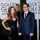 Robert Downey Jr. y Susan Downey en la alfombra roja de los Globos de Oro 2015