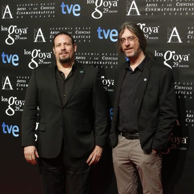 Esteban Roel y Juanfer Andrés en la fiesta de los nominados a los Premios Goya 2015