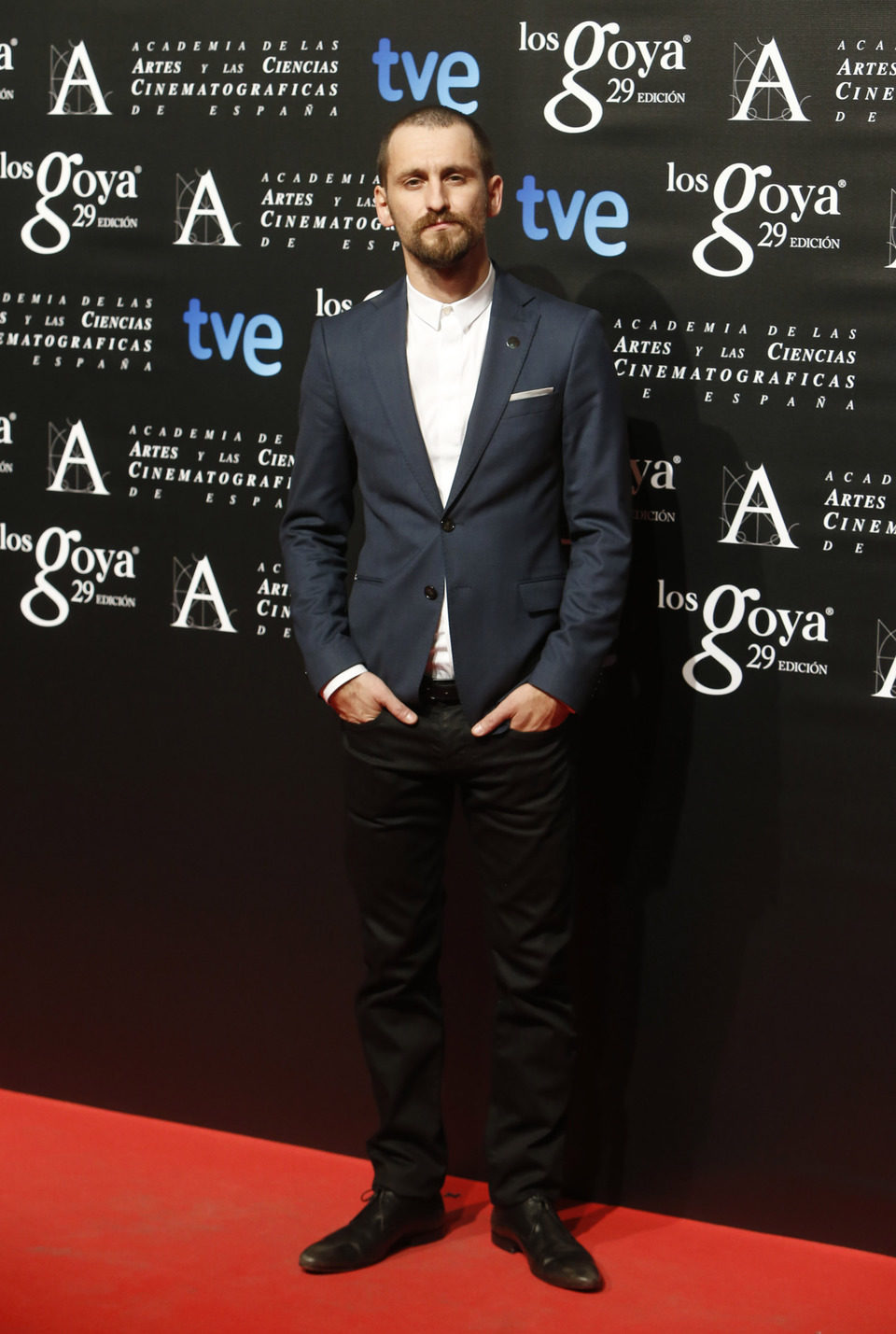 Raúl Arévalo en la fiesta de los nominados a los Premios Goya 2015