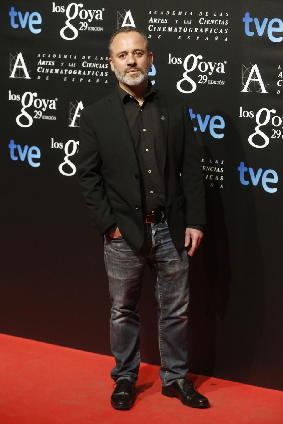 Javier Gutiérrez en la fiesta de los nominados a los Premios Goya 2015