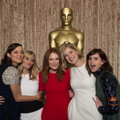 Las candidatas al Oscar 2015 a la mejor actriz posan en el almuerzo de los nominados