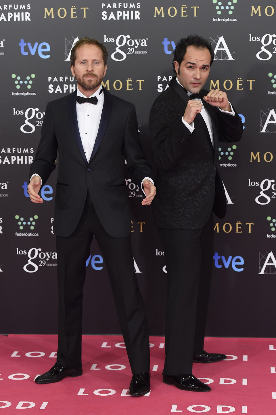 Alfonso Sánchez y Alberto López en los premios Goya 2015