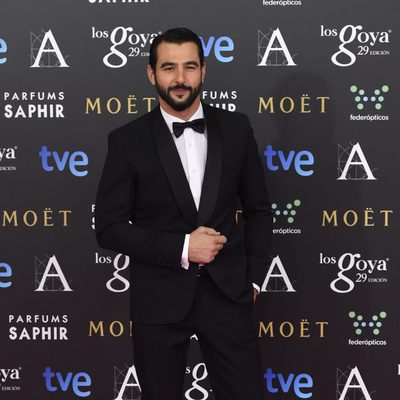 Antonio Velázquez en la alfombra roja de los Goya 2015