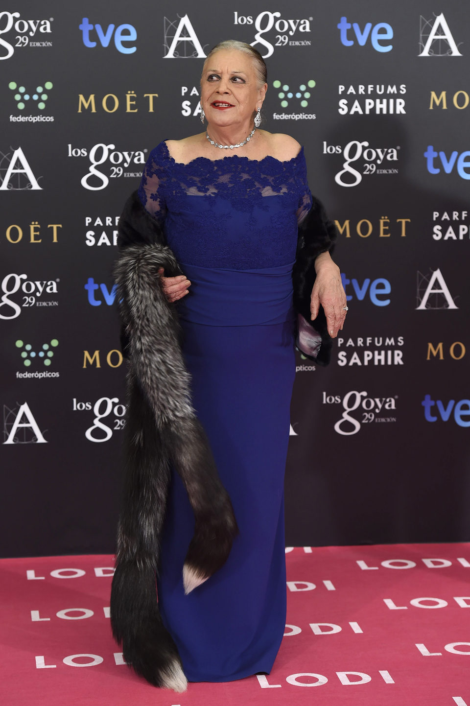 Terele Pávez en los premios Goya 2015