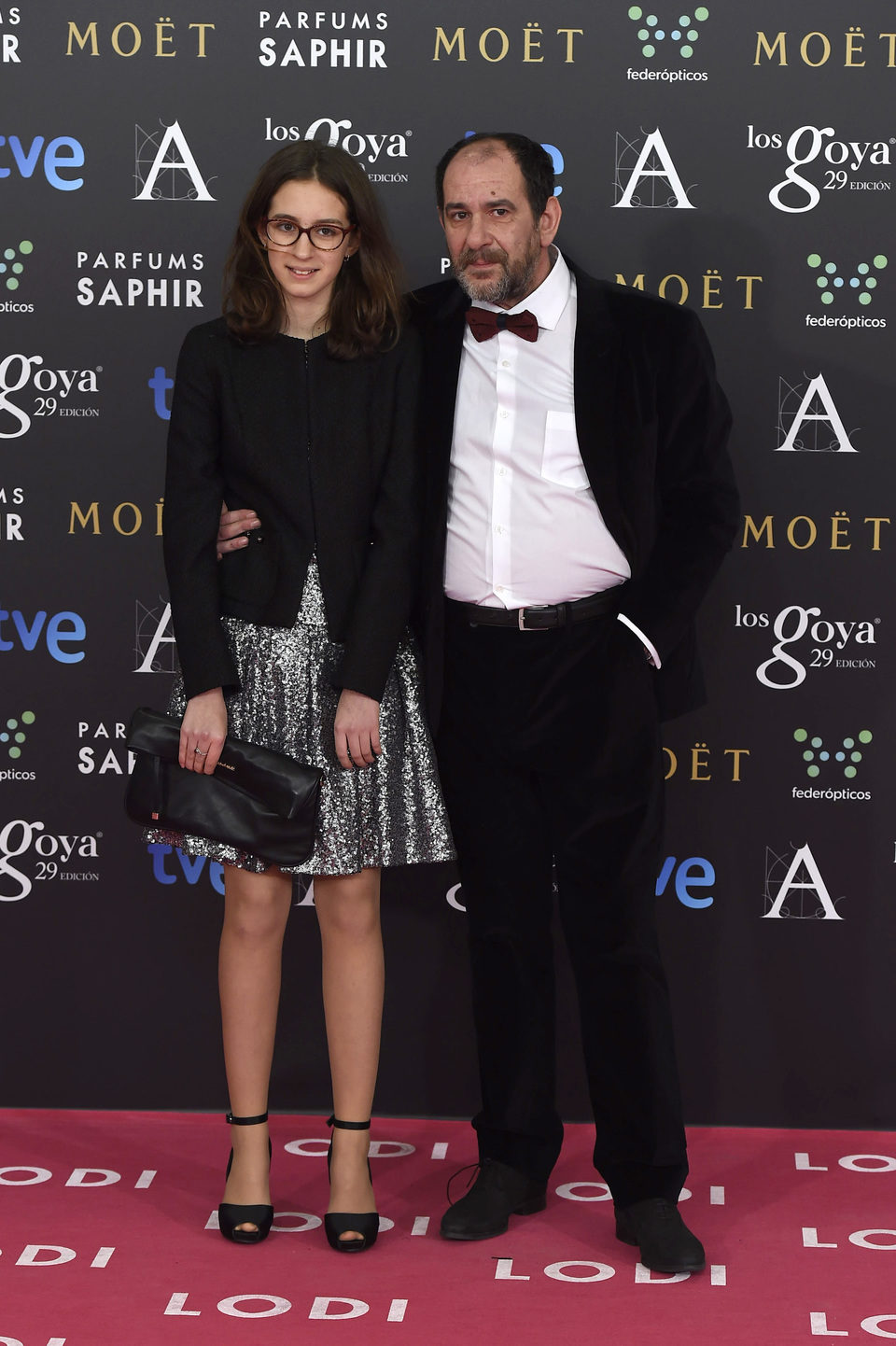 Karra Elejalde en la alfombra roja de los Goya 2015