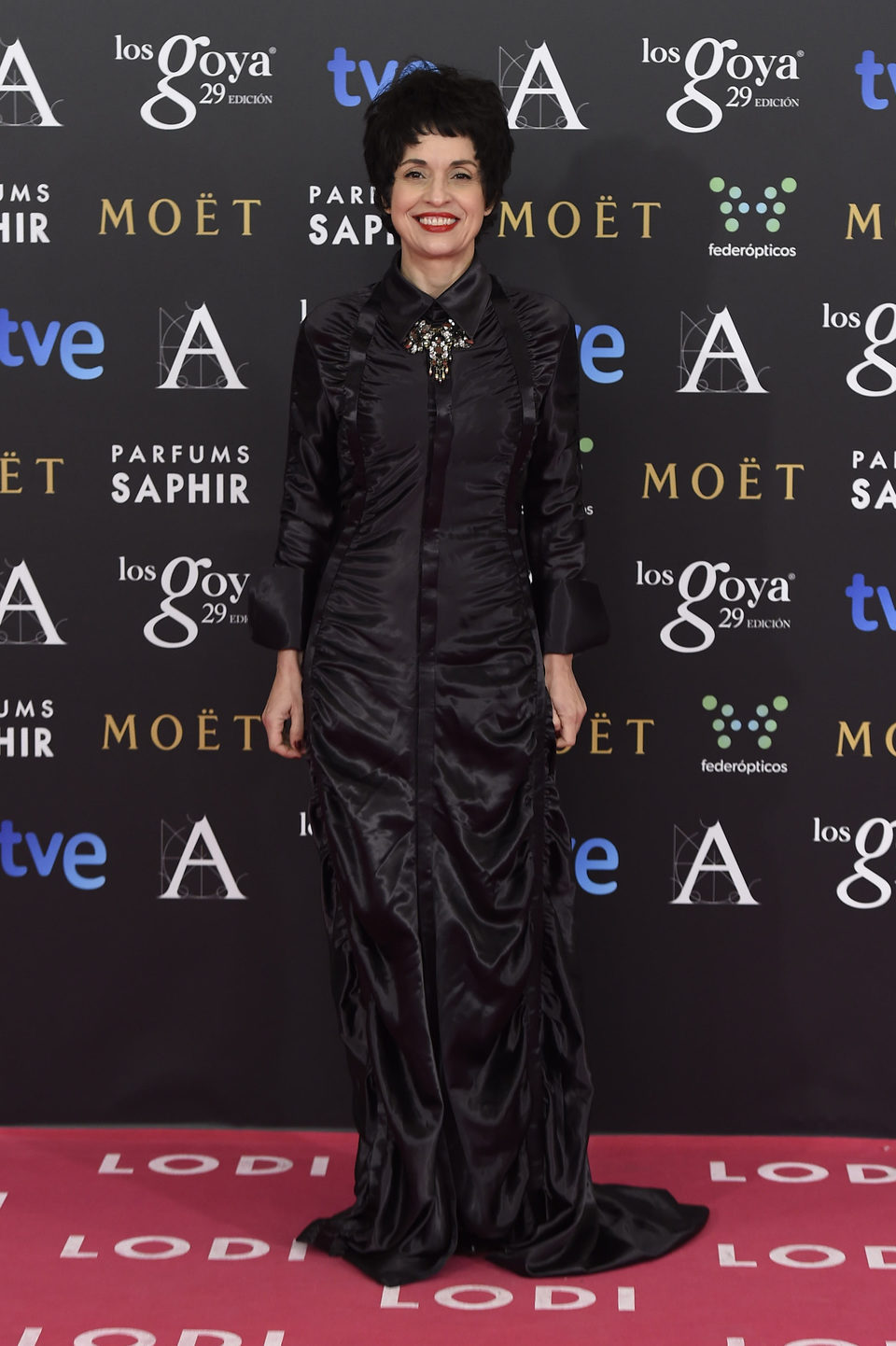 Adriana Ozores en la alfombra rosa de los Goya 2015