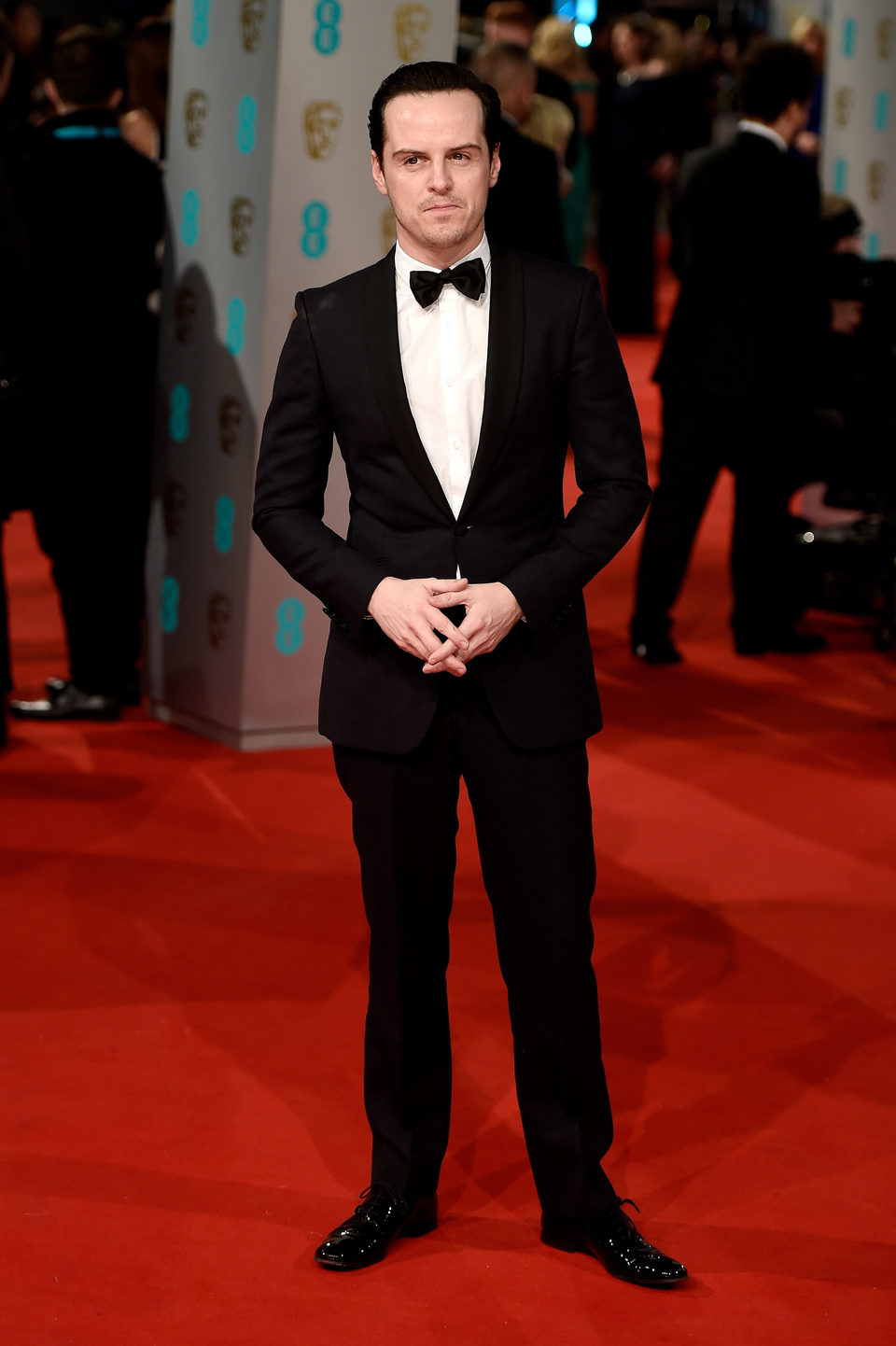 Andrew Scott en la alfombra roja de los BAFTA 2015