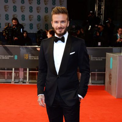 David Beckham en los BAFTA 2015