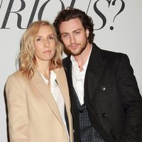 Sam Taylor-Johnson y Aaron Taylor-Johnson en el evento fan de 'Cincuenta sombras de Grey' en Nueva York