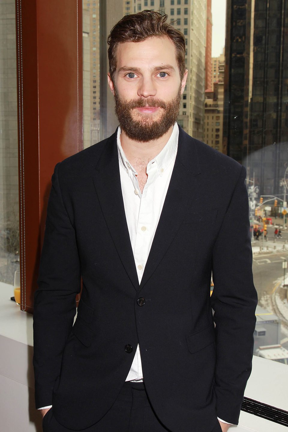 Jamie Dornan en el evento fan de 'Cincuenta sombras de Grey' en Nueva Uork