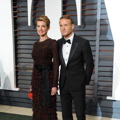 Tim McGraw y Faith Hill en la alfombra roja de los Oscar 2015