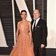 Robert Duvall y su mujer Luciana en la alfombra roja de los Oscar 2015