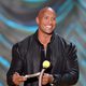 Dwayne Johnson durante la ceremonia de los MTV Movie Awards 2015