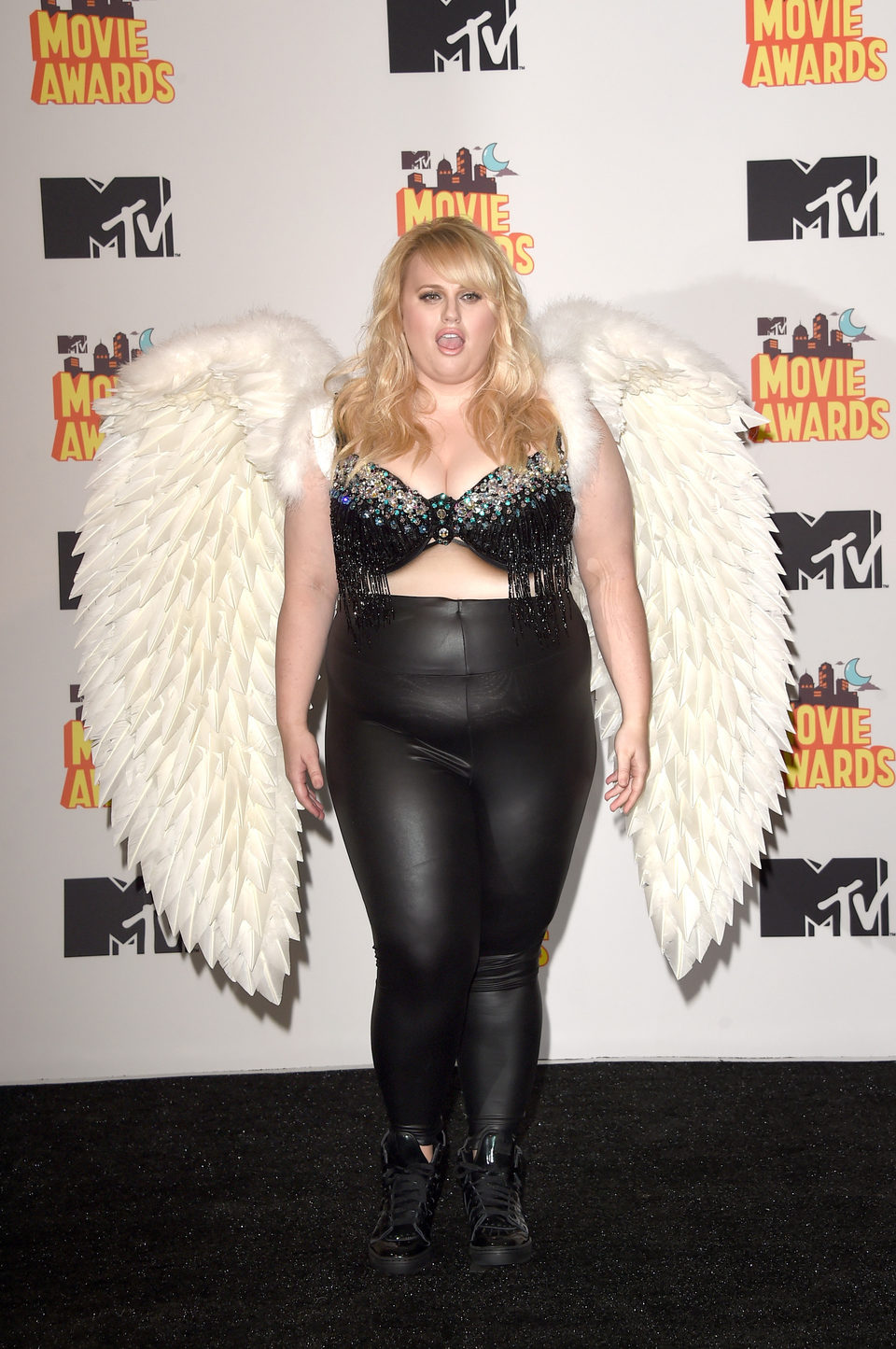 Rebel Wilson durante la ceremonia de los MTV Movie Awards 2015