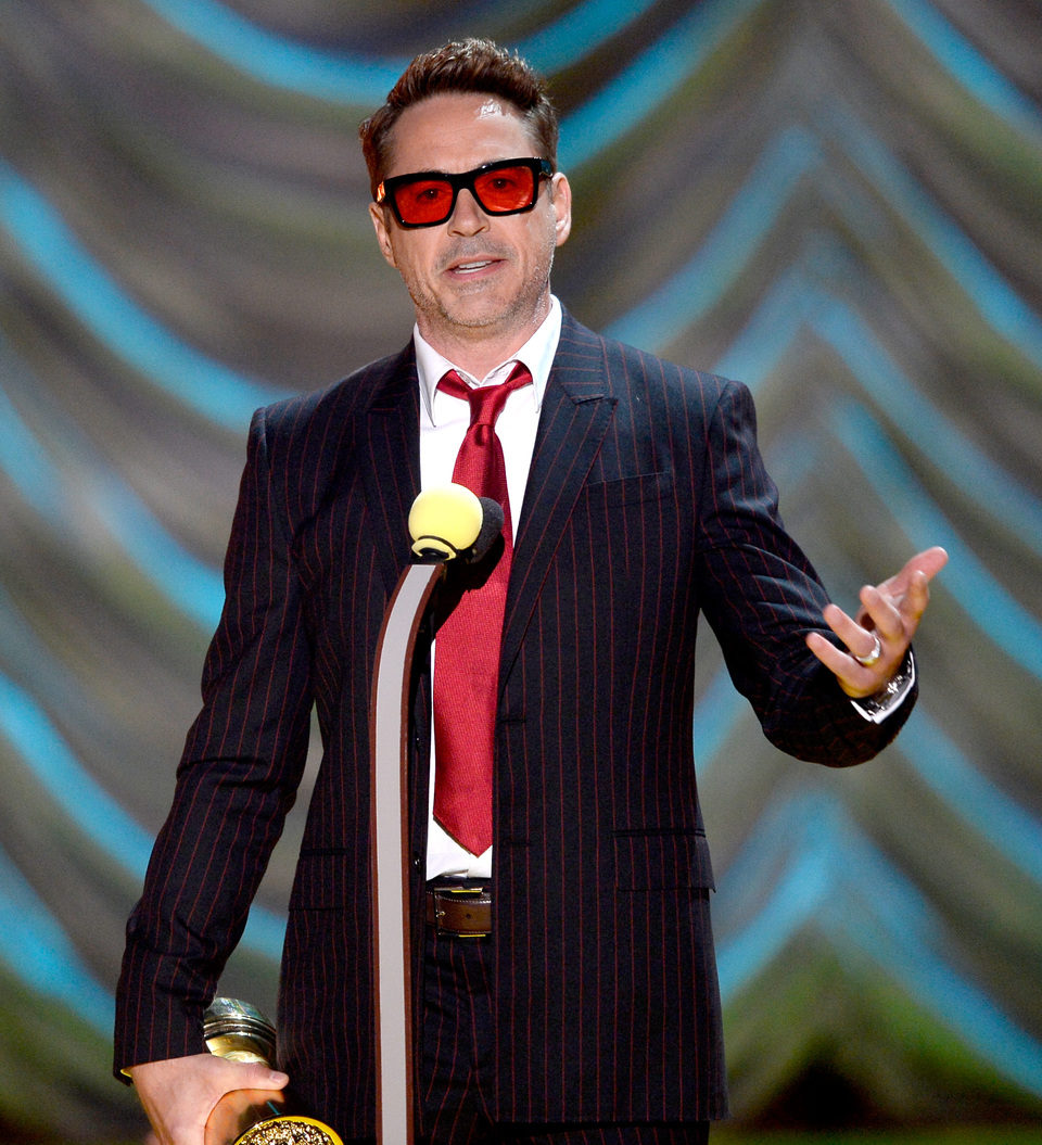 Robert Downey Jr. durante la ceremonia de los MTV Movie Awards 2015