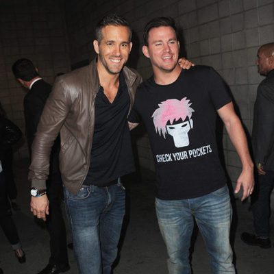 Ryan Reynolds y Channing Tatum en la Comic-Con 2015