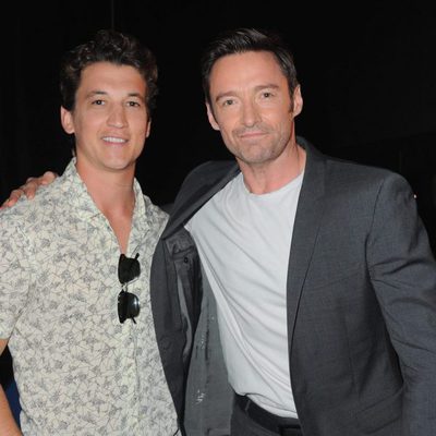 Miles Teller y Hugh Jackman en la Comic-Con 2015