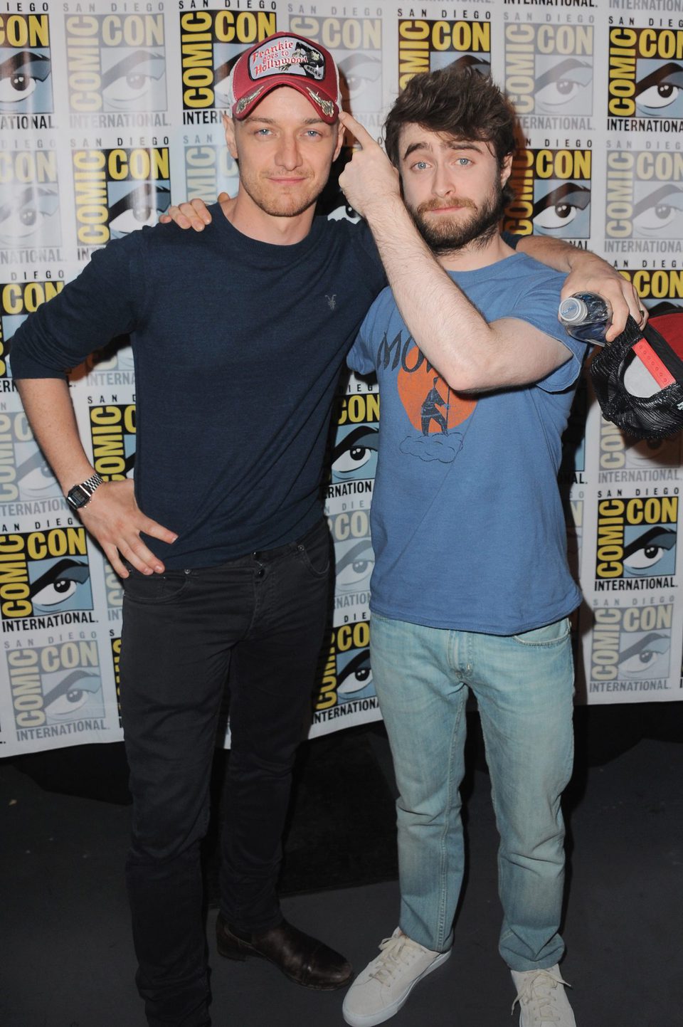 James McAvoy y Daniel Radcliffe en la Comic-Con 2015