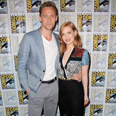 Tom Hiddleston y Jessica Chastain en la Comic-Con 2015