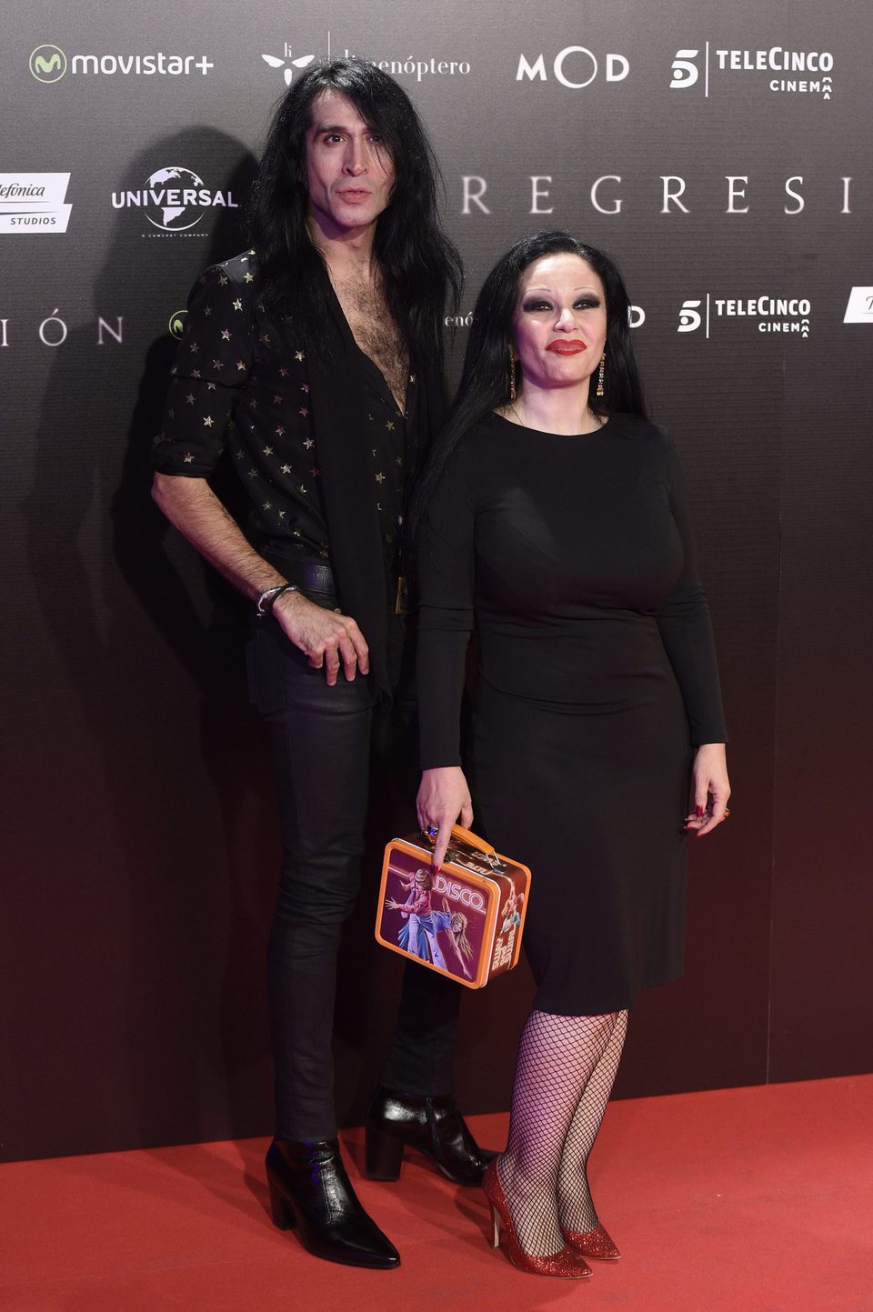 Mario Vaquerizo y Alaska en la Premiere de 'Regresión' en Madrid