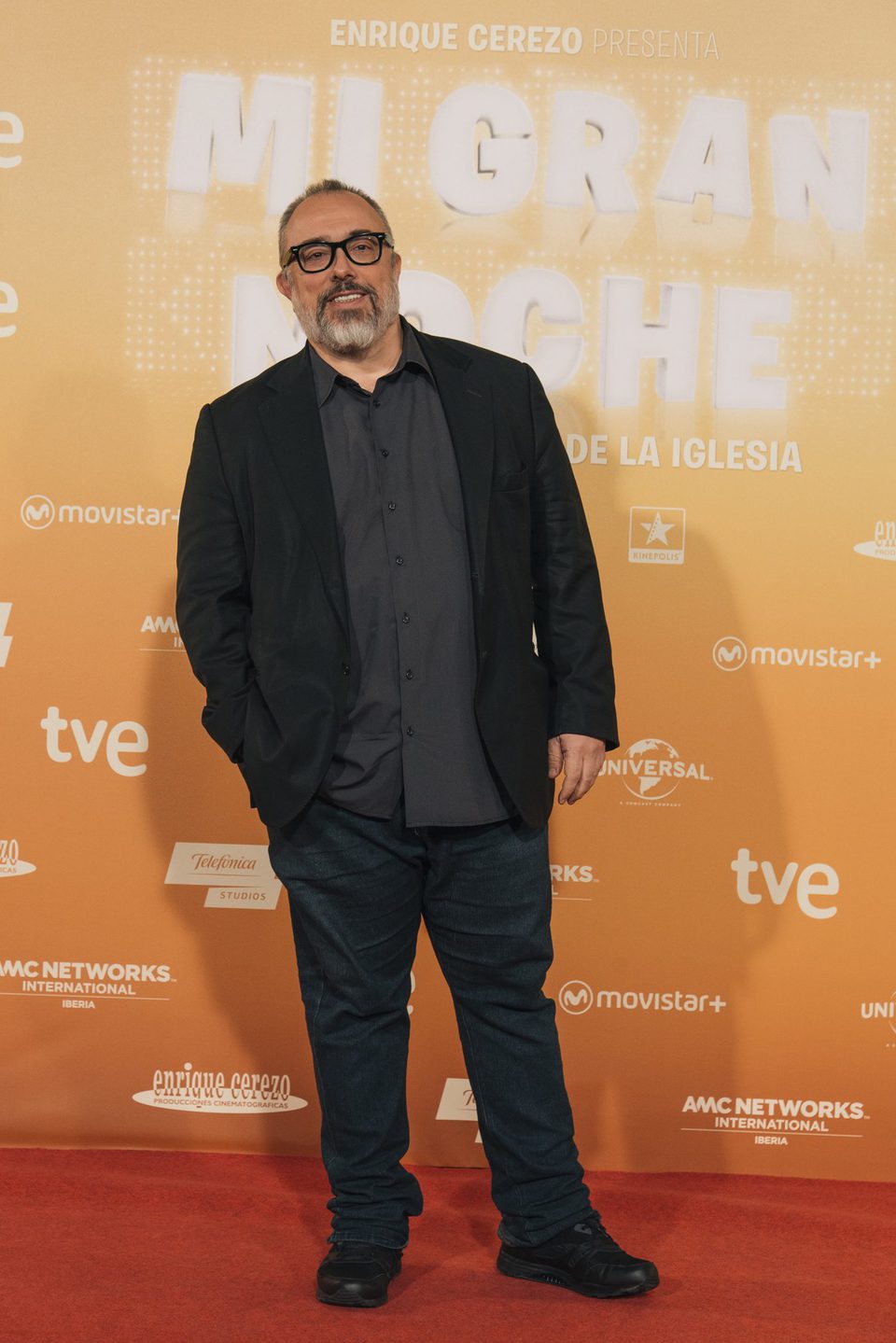 Álex de la Iglesia en la premiere de su nueva película 'Mi gran noche'