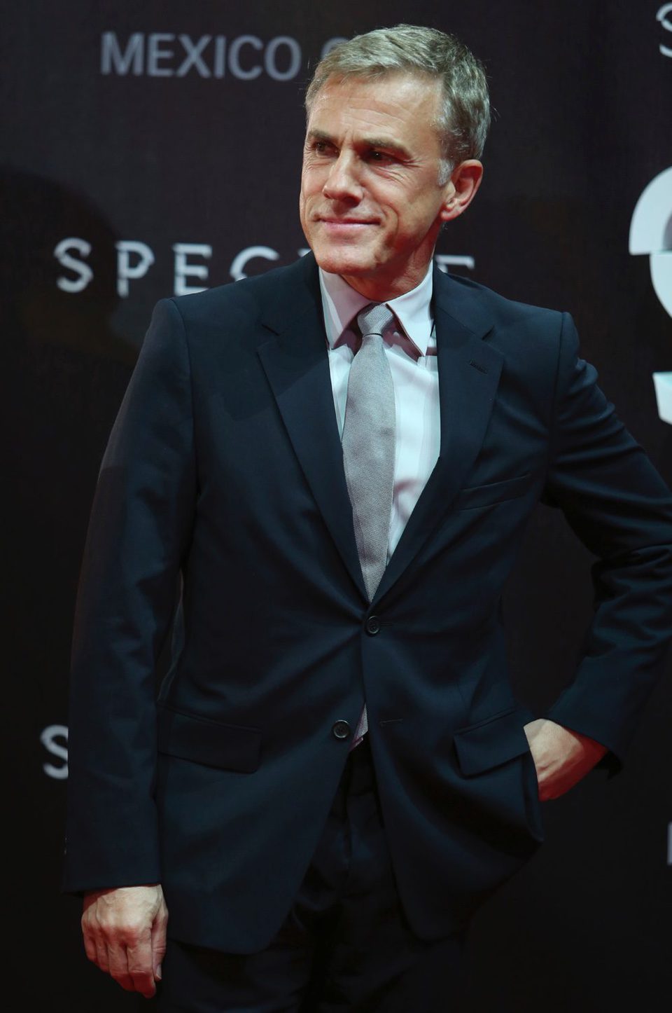 Cristoph Waltz en la premiere de 'Spectre' en Mexico