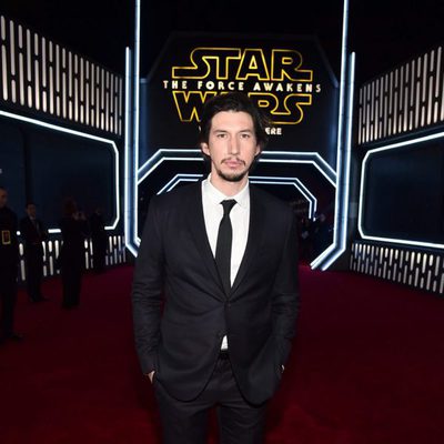 Adam Driver en la premiere de 'Star Wars: El despertar de la fuerza'