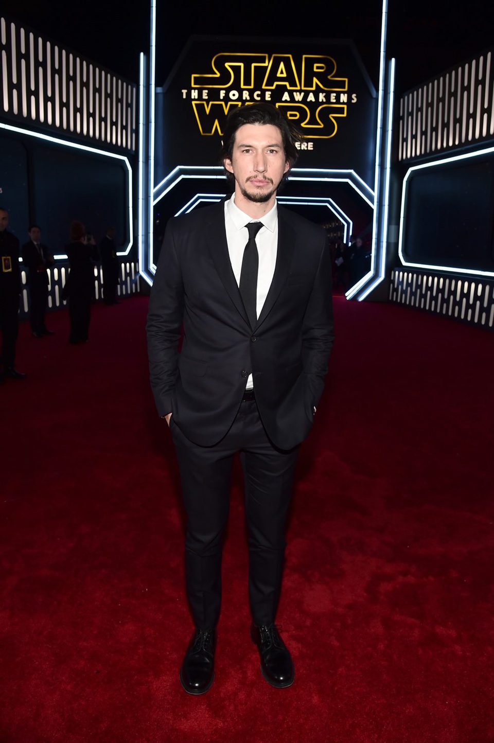 Adam Driver en la premiere de 'Star Wars: El despertar de la fuerza'