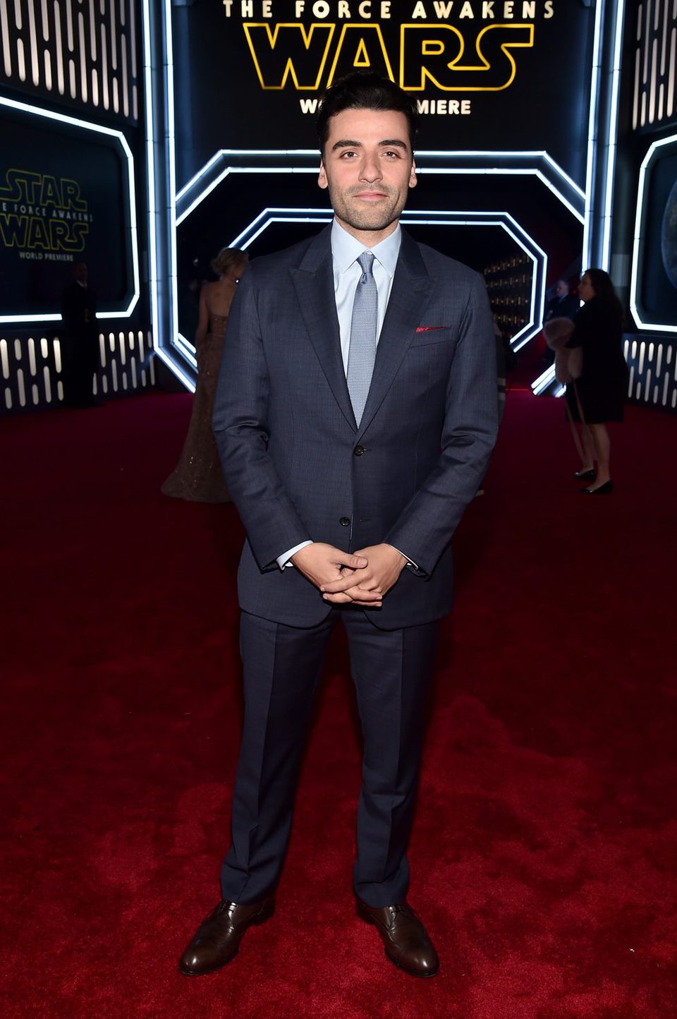 Oscar Isaac en la premiere de 'Star Wars: El despertar de la fuerza'