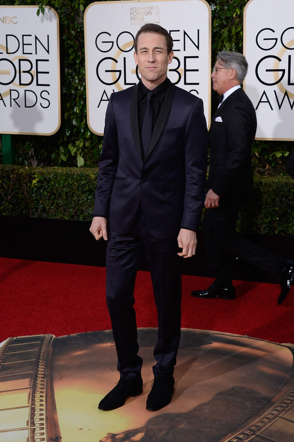 Tobias Menzies en la alfombra roja de los Globos de Oro 2016