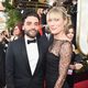 Oscar Isaac y Maria Miranda en la alfombra roja de los Globos de Oro 2016