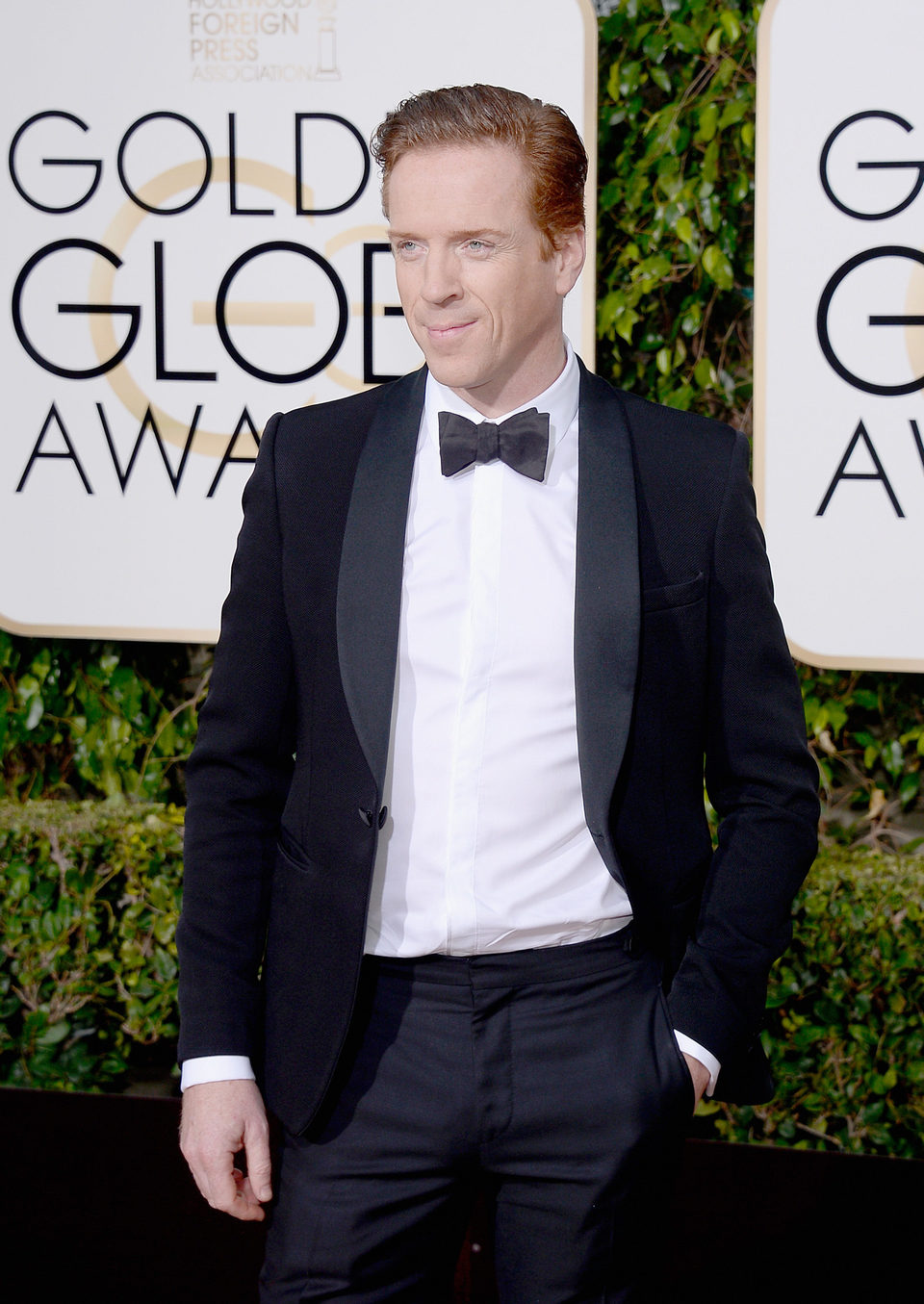 Damian Lewis en la alfombra roja de los Globos de Oro 2016