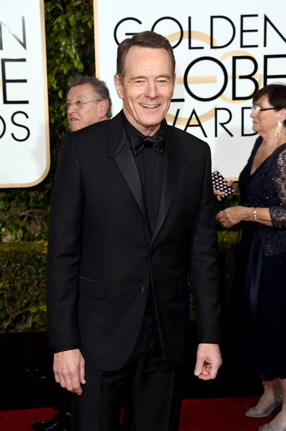 Bryan Cranston en la alfombra roja de los Globos de Oro 2016