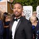 Michael B. Jordan en la alfombra roja de los Globos de Oro 2016