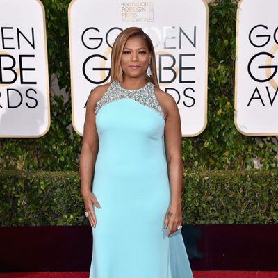 Queen Latifah en la alfombra roja de los Globos de Oro 2016