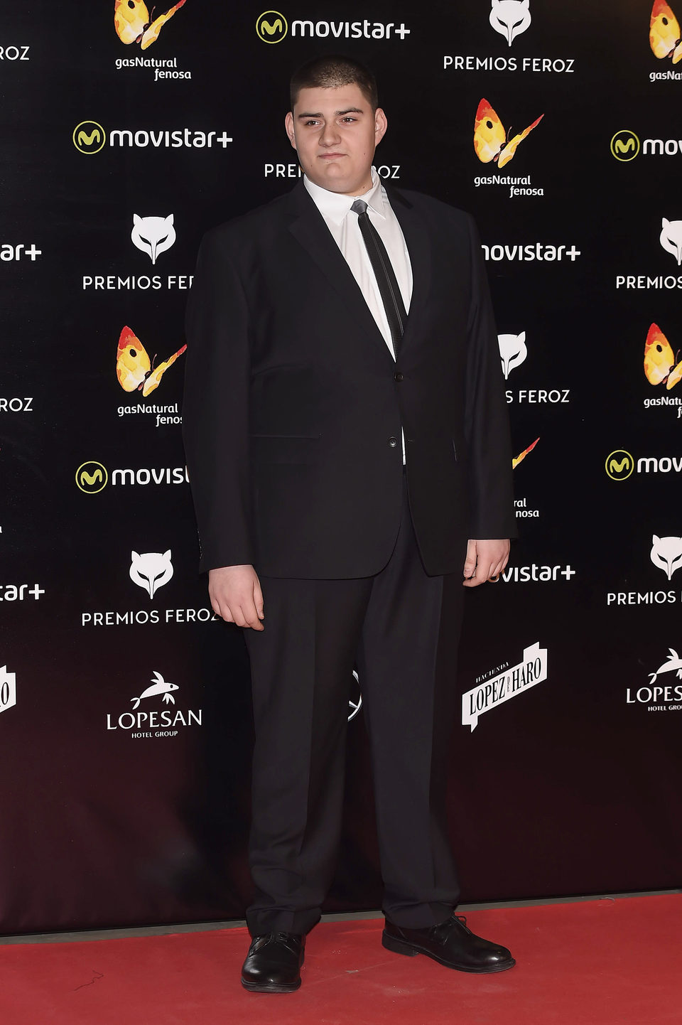 Antonio Bachiller en la alfombra roja de los premios Feroz 2016