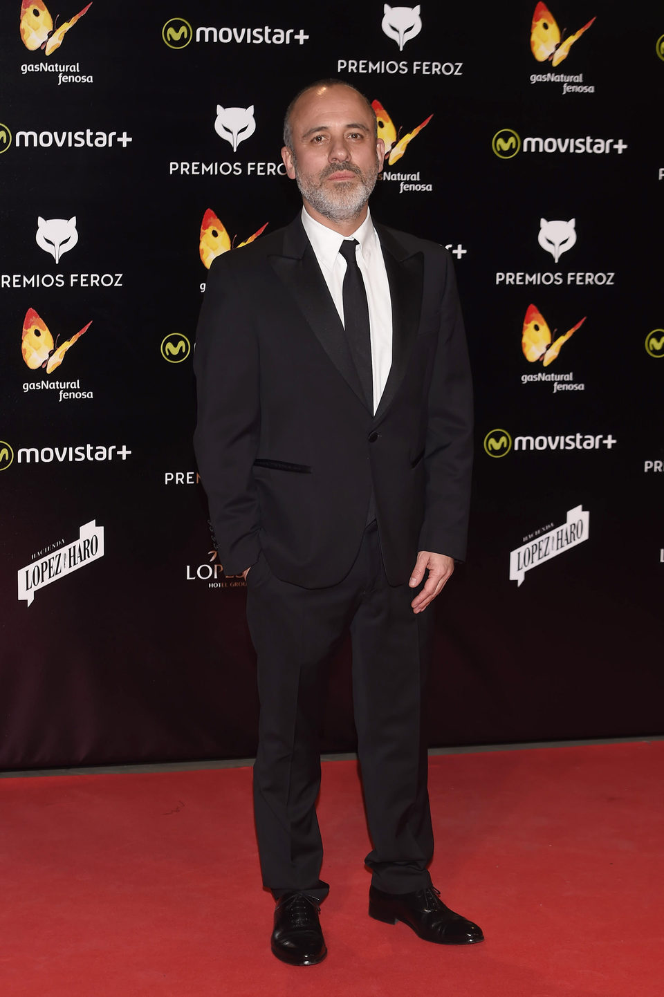 Javier Gutiérrez en la alfombra roja de los premios Feroz 2016