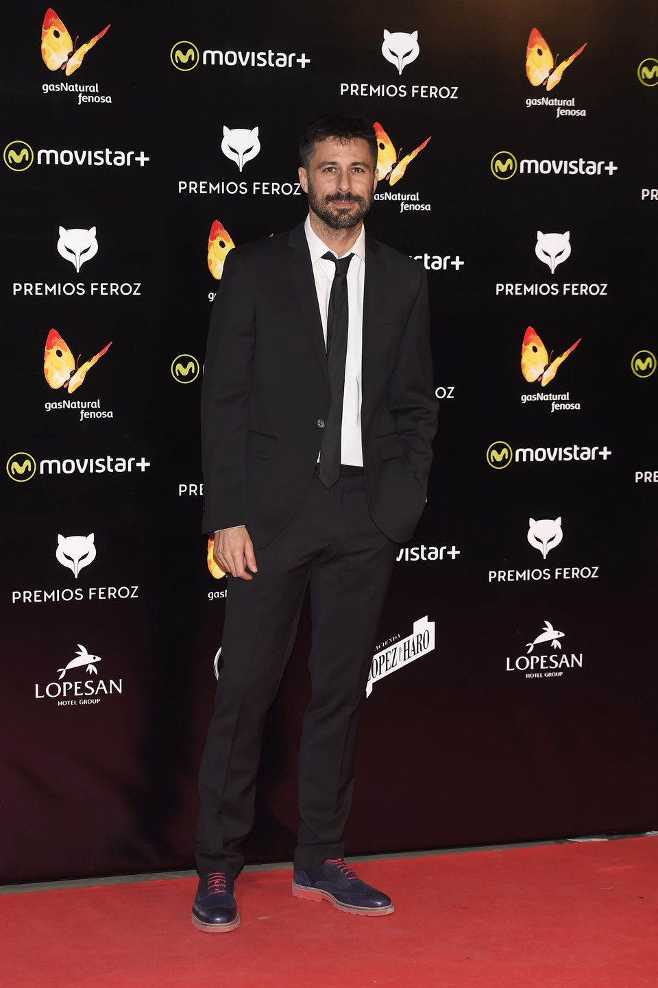 Hugo Silva en la alfombra roja de los Premios Feroz 2016