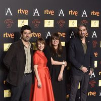 Cesc Gay, Paula Ortiz, Isabel Coixet y Fernando León de Aranoa en la cena de los nominados a los Goya 2016