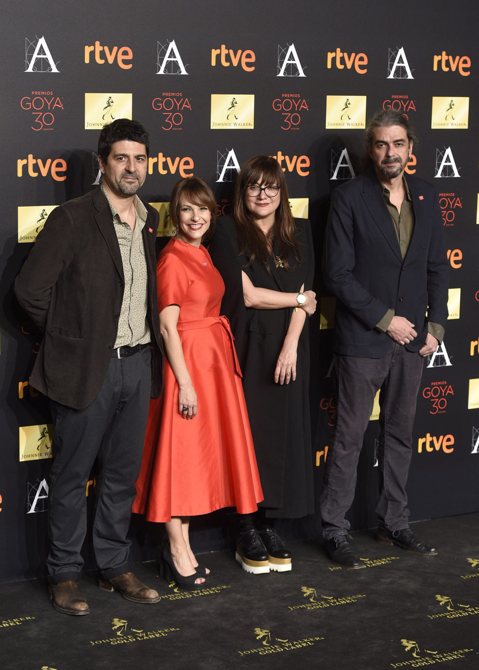 Cesc Gay, Paula Ortiz, Isabel Coixet y Fernando León de Aranoa en la cena de los nominados a los Goya 2016