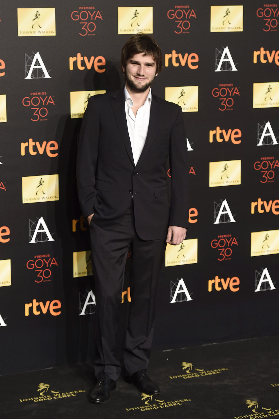 Lucas Vidal en la cena de los nominados a los Goya 2016