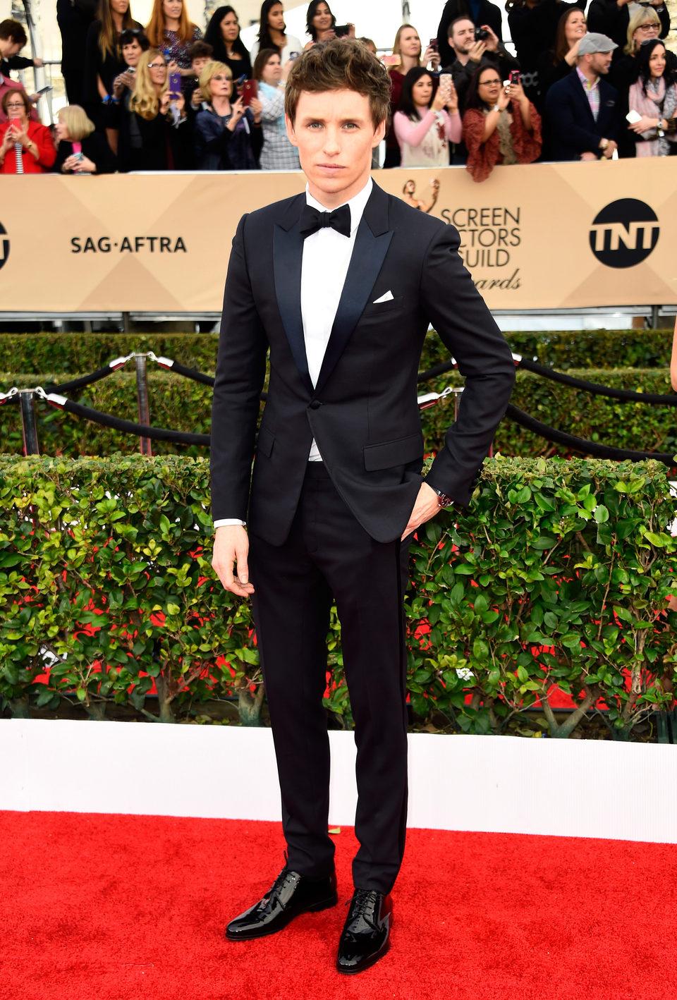 Eddie Redmayne en la alfombra roja de los SAG Awards 2016