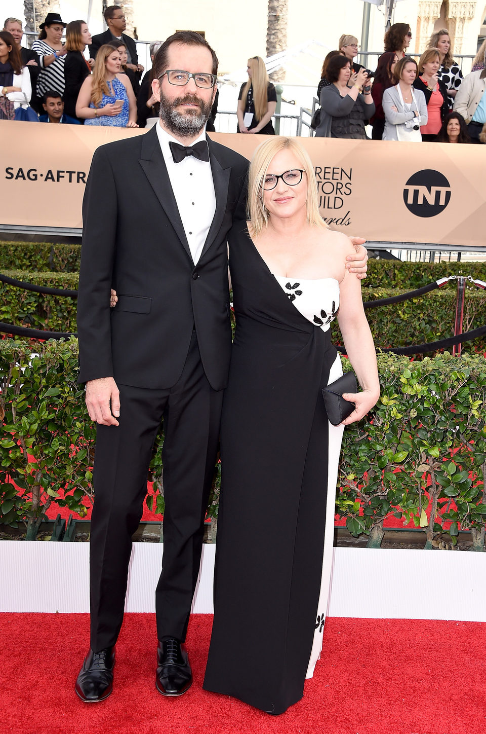 Patricia Arquette y Eric White en la alfombra roja de los SAG Awards 2016